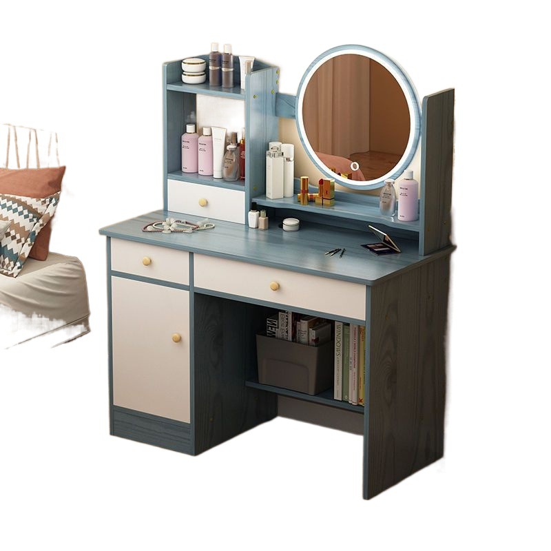 Tocador Dormitorio Red de Internet Mesa de maquillaje Gabinete de almacenamiento Mesa de tocador integrada Estilo ins Tocador multifuncional al por mayor