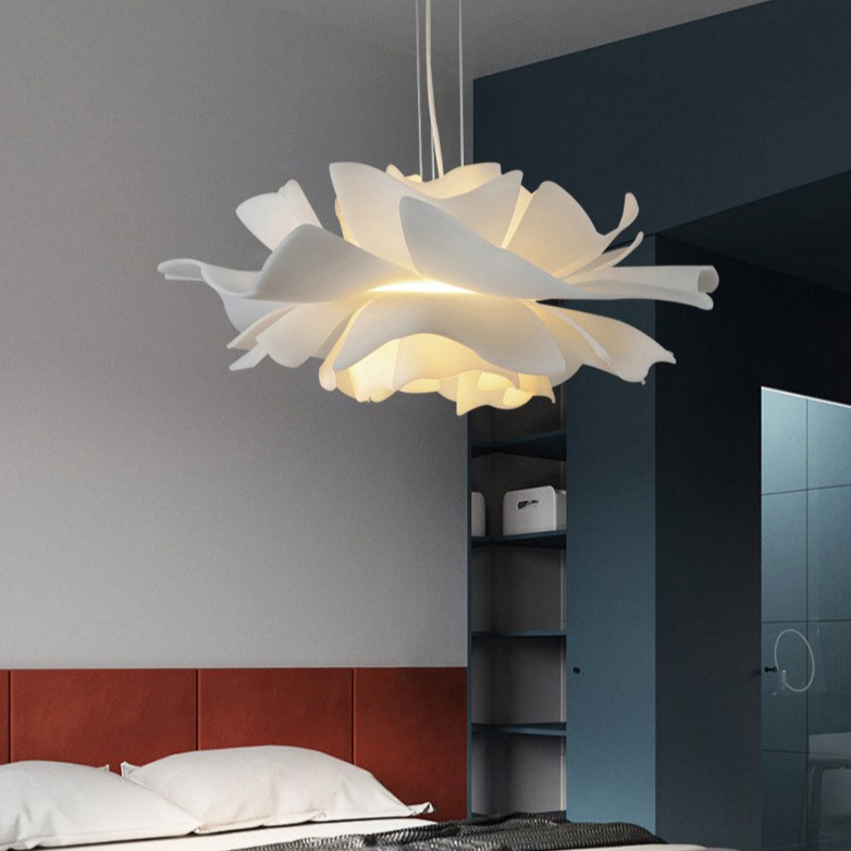 Lámpara de flores nórdicas, lámpara de comedor creativa, tienda de ropa moderna y minimalista, iluminación de personalidad en línea, lámpara de dormitorio