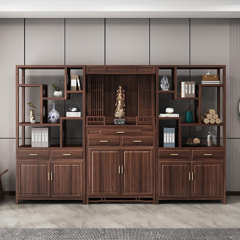 New Chinese Style Shrine Solid Wood Sacred Table God Table Buddha Cabinet Combination Buddha Table Guanyin Table Living Room Master Sacred Table Sacred Table