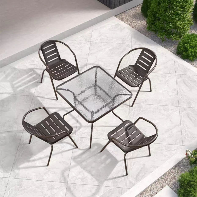 중공의자 (의자 4개 + 80cm 사각테이블)