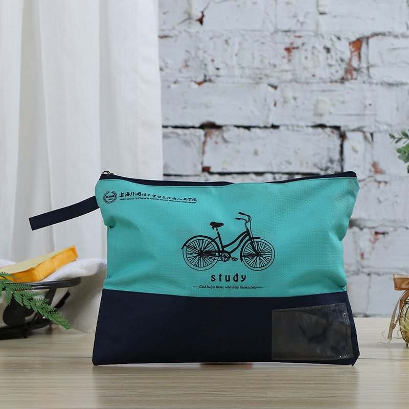 厂家直供丝印购物拉链手提收纳钱包袋定做彩印广告帆布袋LOGO定制