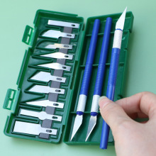 13件雕刻刀橡皮章刻刀剪纸雕花小刀工具套装手工制作美工刀模型刀