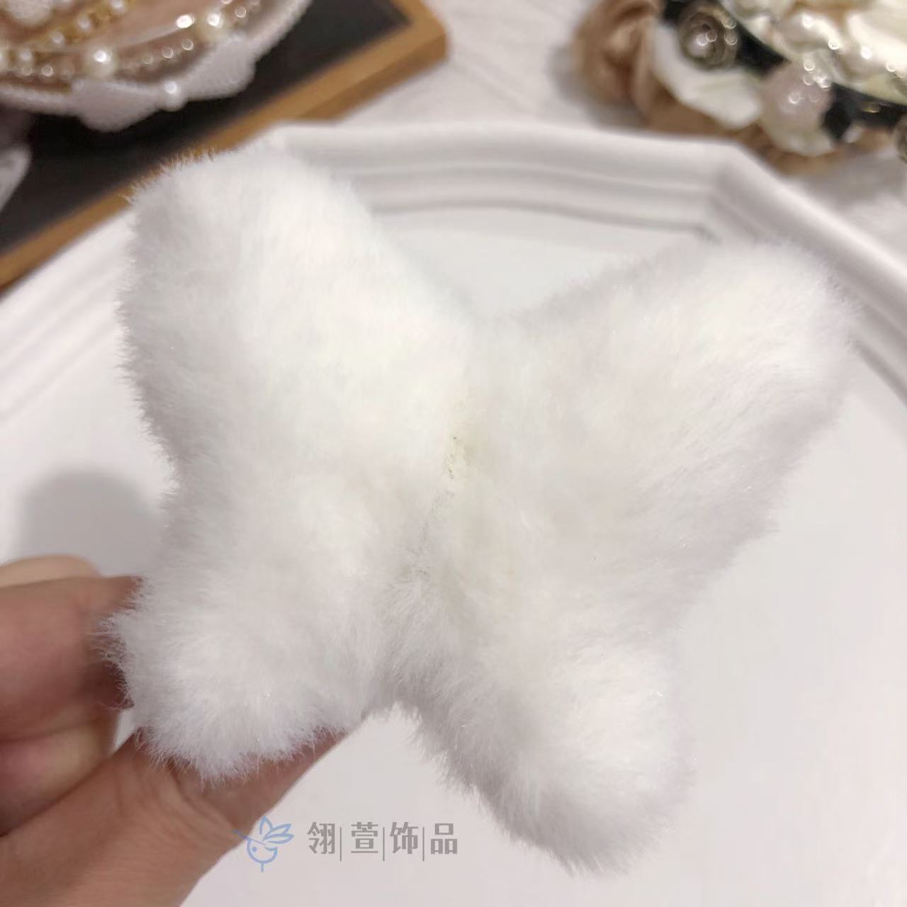 7cm 나비(12#흰색)