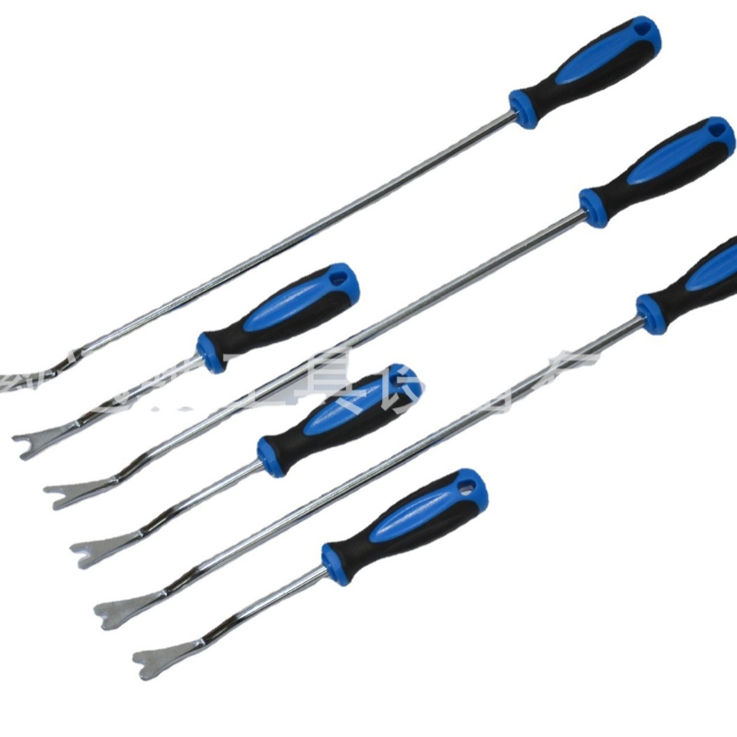 6件套汽车内饰板门板起子U型撬棒多功能超长柄胶扣起子叉型撬棒套