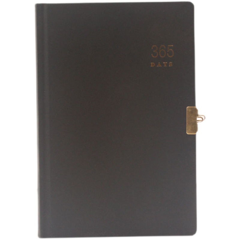Retro 365 días calendario libro con cerradura cuaderno Diario Libro Internet celebridad Diario Libro engrosada en blanco de papel Kraft página interior