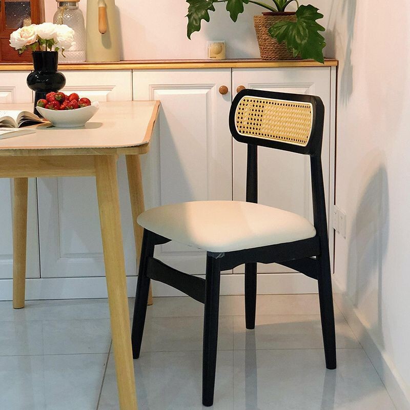 Retro Style Solid Wood Dining Chair Home Backrest Rattan Chair Restaurant Cafe Nordic Dining Table Chair French Leisure Chair Retro Style Solid Wood Dining Chair Home Backrest Rattan Chair Restaurant Cafe Nordic Dining Table Chair French Leisure Chair