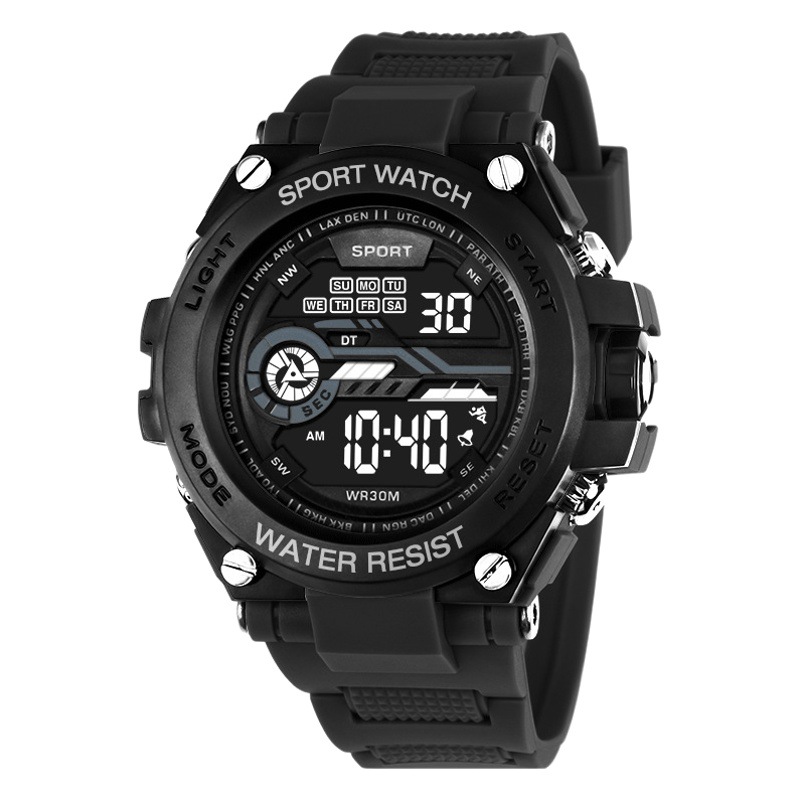 Nuevo reloj deportivo de montañismo para hombre, reloj de moda, reloj despertador luminoso multifuncional para estudiantes, reloj electrónico con cronometraje