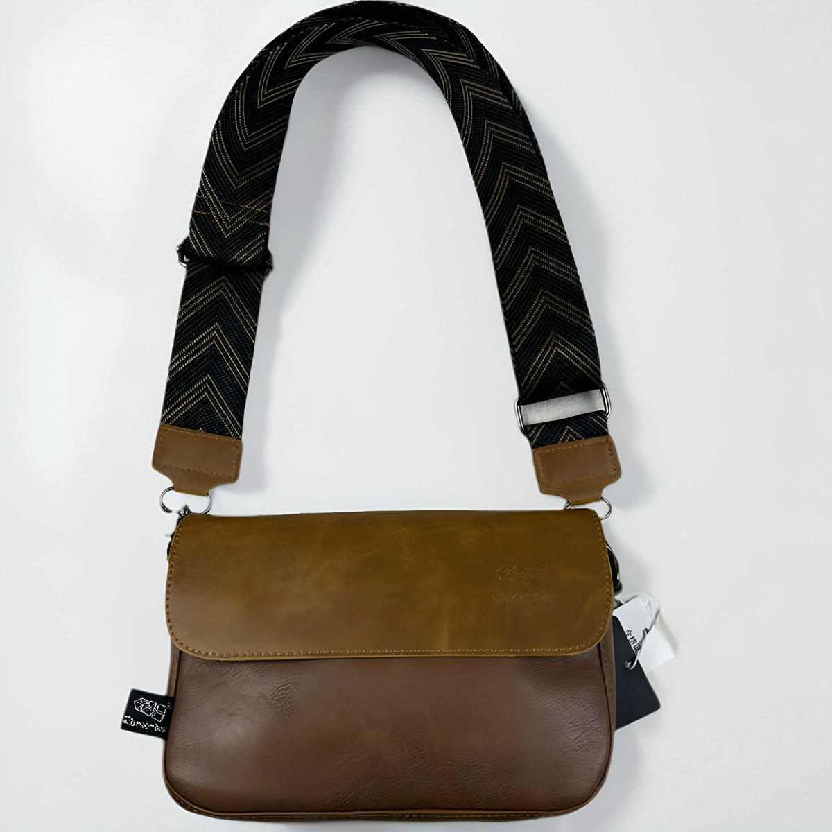 Box, retro one-shoulder bag, small backpack