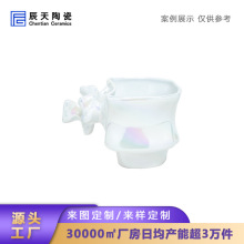 景德镇陶瓷马克杯厂家创意异形陶瓷脊柱杯广告礼品杯毕业水杯定制