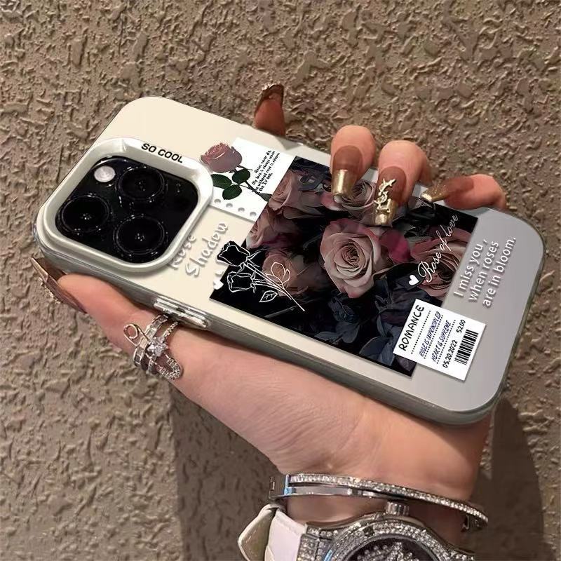 Nueva etiqueta romántica europea y americana para iPhone 16 funda para teléfono móvil Apple 15promax/14/13pro1 2/11