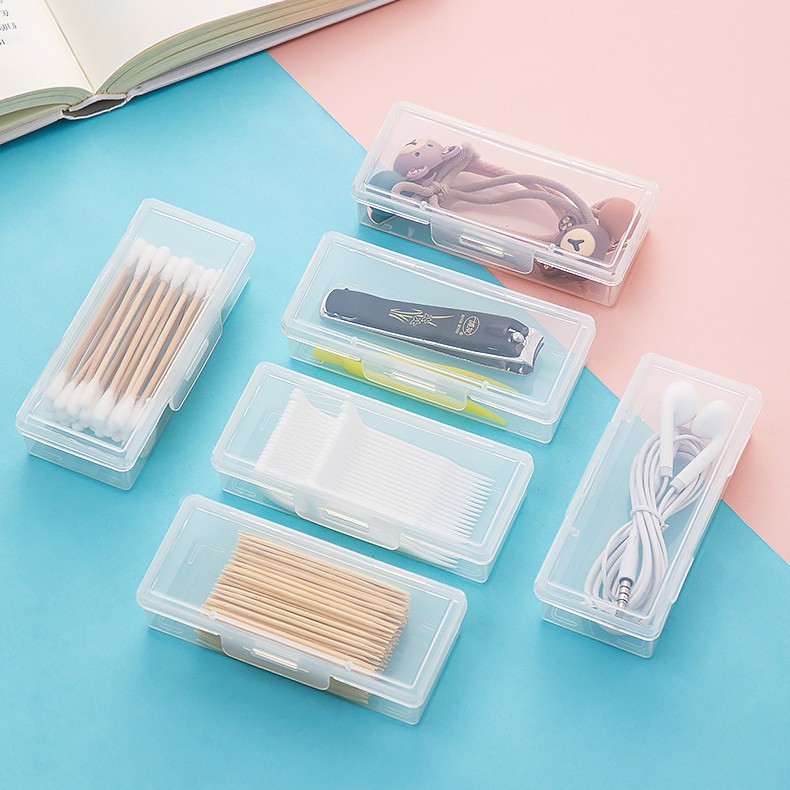 Portable Storage Box Desktop Storage Toothpick Line Dustproof Makeup Cotton Makeup Remover Cotton Cosmetic Beauty Cotton Box