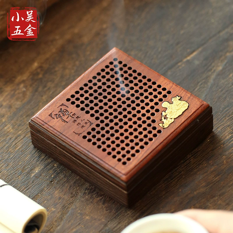 Палисандр древесная курильница деревянная квадратная курильница бытовая комнатная благовония