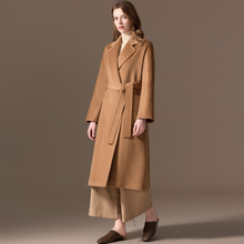 有内衬100山羊绒大衣女lab款2025冬季新款max宽松裕袍毛呢外套