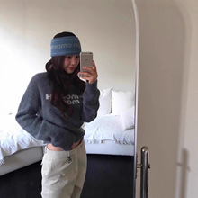 韩国 Smooth*ood  25冬 Cocoon Logo Knit 毛衣针织衫