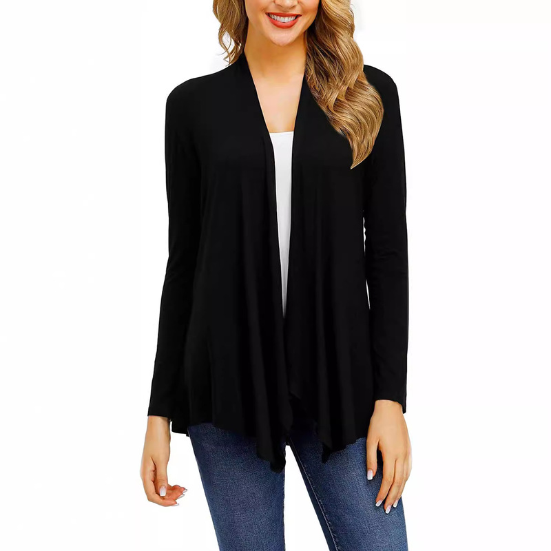 European and American Clothing 2024 Wish Amazon Best-Selling Independent Station Hot Style Simple and Fashionable Long-Sleeved Knitted Cardigan European and American Clothing 2024 Wish Amazon Best-Selling Independent Station Hot Style Simple and Fashionable Long-Sleeved Knitted Cardigan
