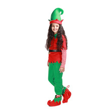 聖誕節男童女童服飾 可愛卡通紅綠演出表演服 cosplay服飾道具