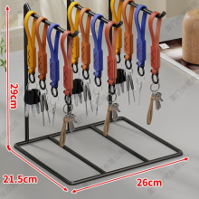 手机链展示架铁艺桌面首饰架耳环收纳架挂架唇膏小饰品架