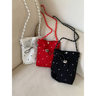 Pleated Cloud Bag Women's 2025 New Arrival Korean Style Summer All-Match Casual Gentle Sweet Shoulder Crossbody Mobile Phone Bag