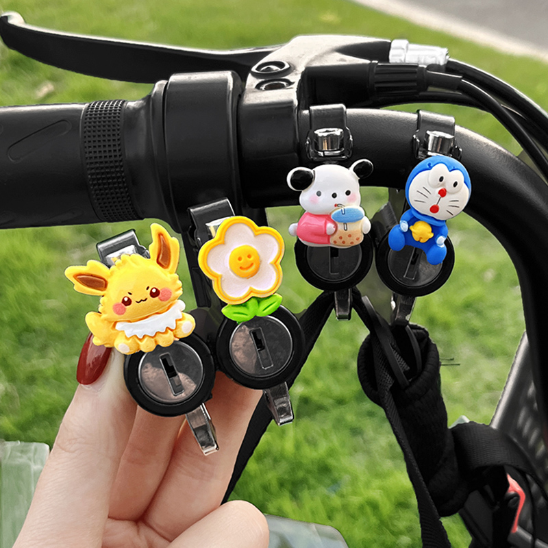 Electric car helmet lock anti-theft fixed hook cute cartoon motorcycle battery car safety helmet anti-theft lock universal