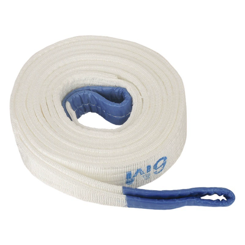Промышленный Подъемный Ремень Белый Ремень Полипропилен Промышленный Ремень Подъемный ремень Плоский ремень Двусторонняя пряжка