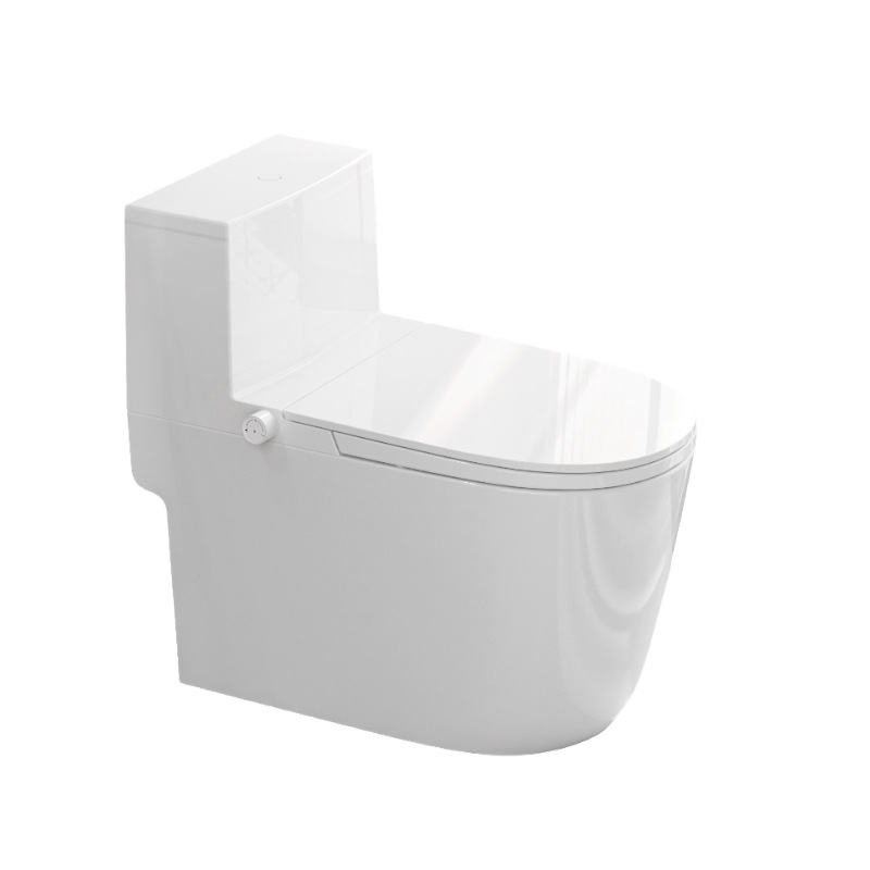 Nuevo inodoro inteligente de cerámica transfronteriza gran tubería hotel asiento de inodoro doméstico asiento de inodoro tipo sifón