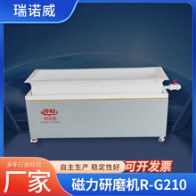 定制R-G210双工位磁力抛光机研磨机五金零件抛光清洗去毛刺一体机
