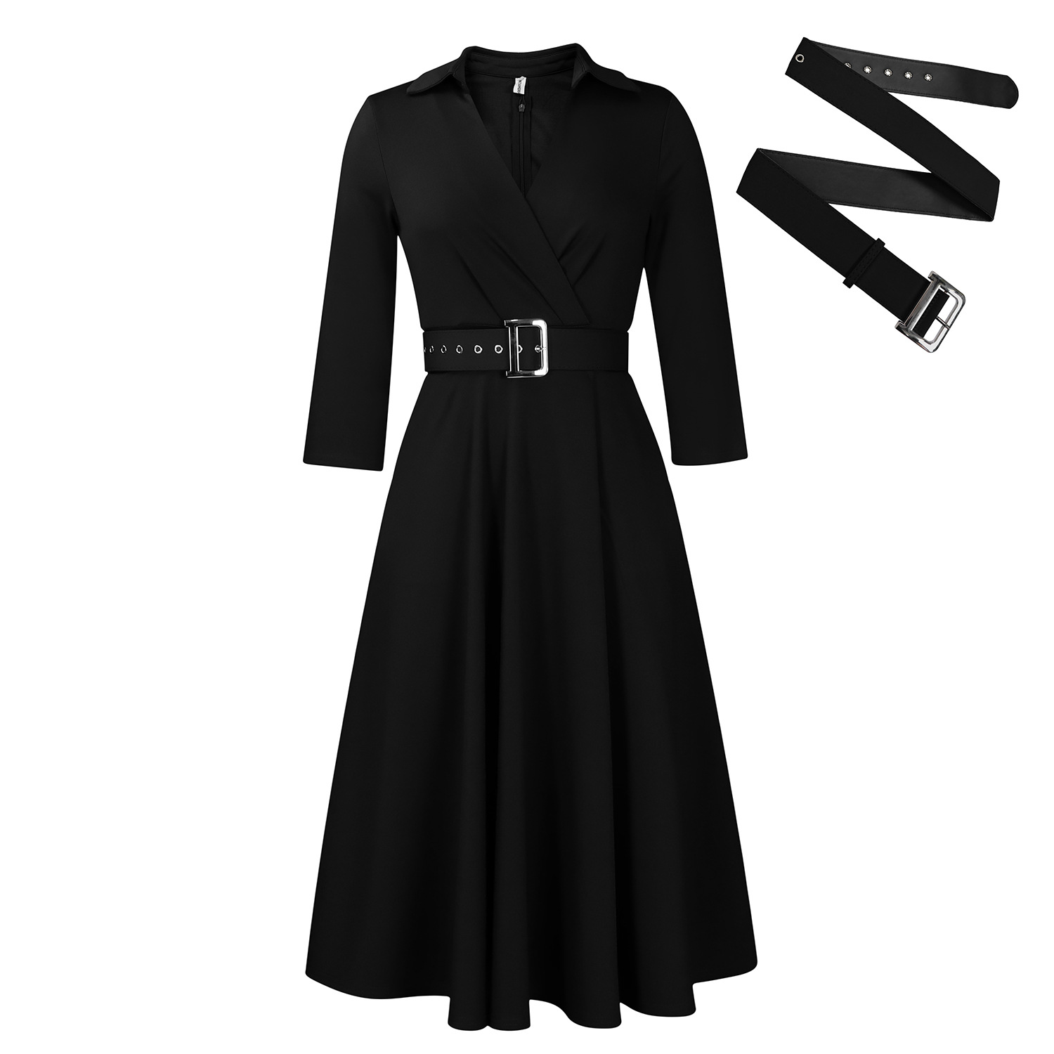 Women's Elegant Solid Color Dress