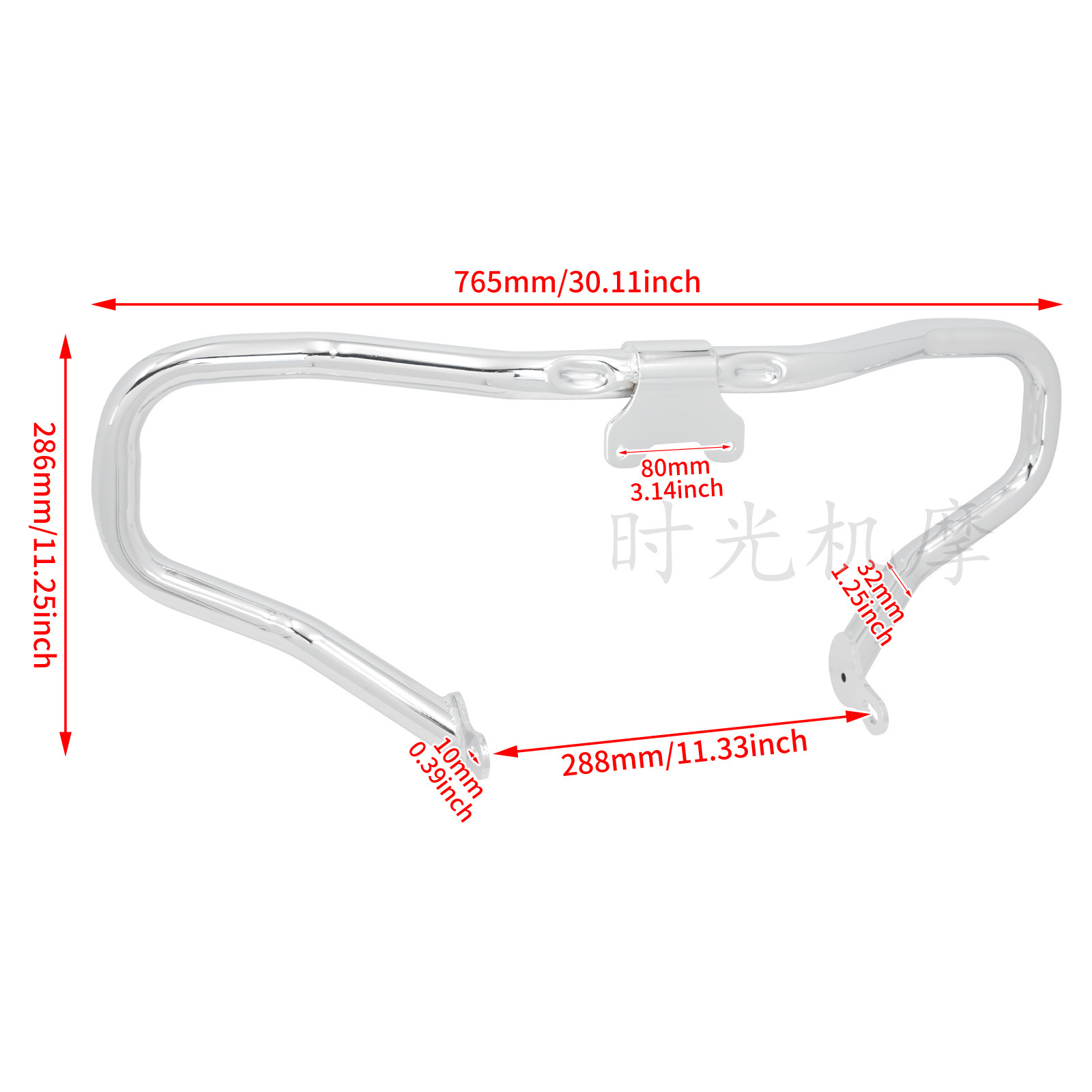 Harley Highway Glider Double Light Glider st CVO Front Guard Small Bumper Anti-fall Bar Protective Bar 14-23 Years