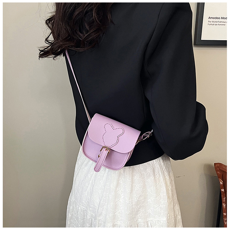 Solid Color Pattern All Seasons Season Women's Mini Pu Leather Solid Color Vintage Style Classic Style Square Magnetic Buckle Shoulder Bag