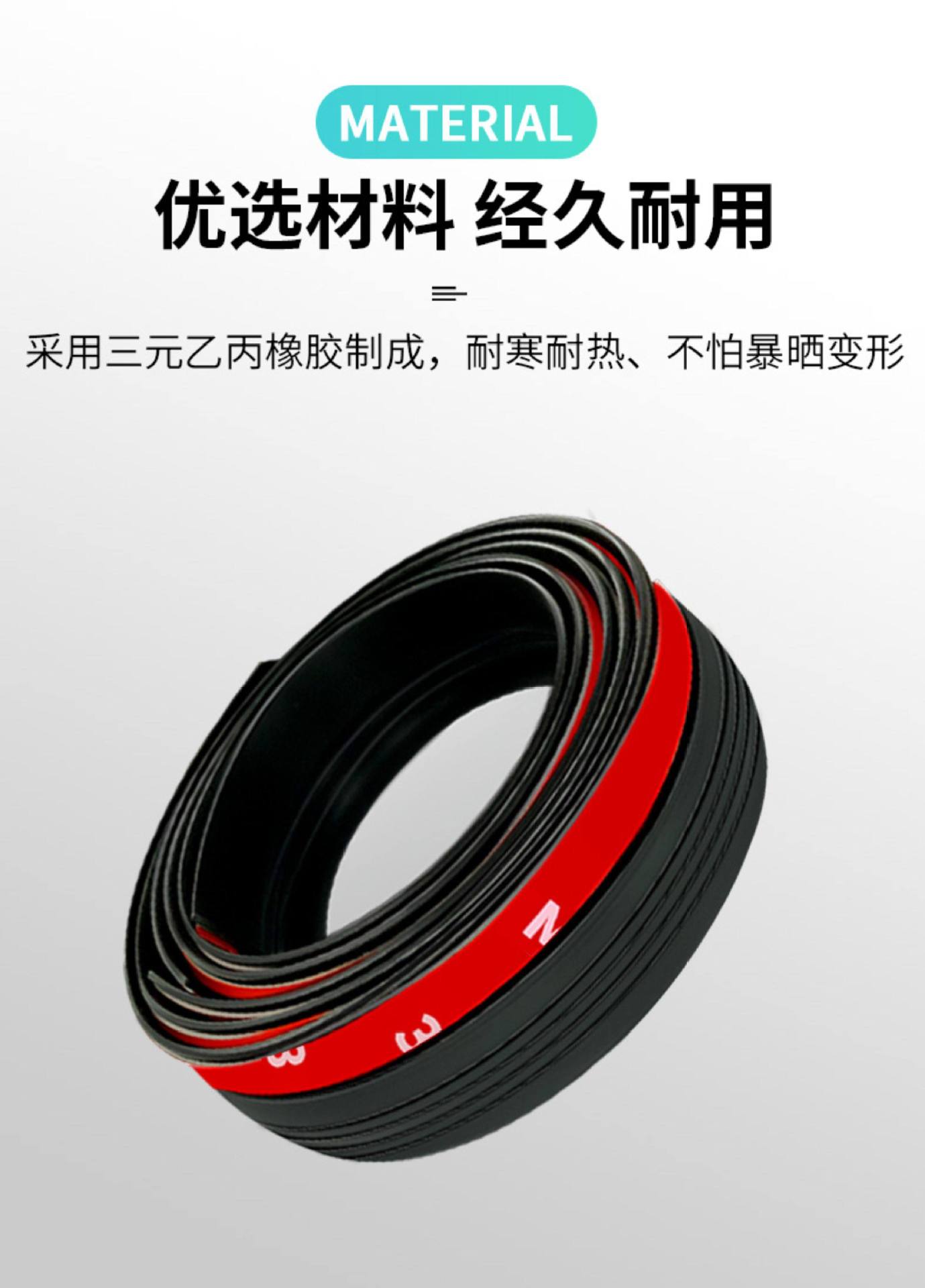 Car Trunk Lid and Roof Edge Gap Sealing Strip, Suv/Mpv Luggage Compartment Top Edge Dustproof and Waterproof Strip