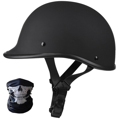 American Retro Motorcycle Half Helmet Men Electric Motorcycle Helmet Half-Domed Harley Helmet Women Safety Hat Carbon Fiber