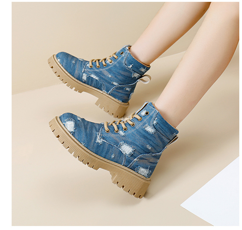 British Style Martin Boots For Women With Thick Sole And Round Toe_voghion.com