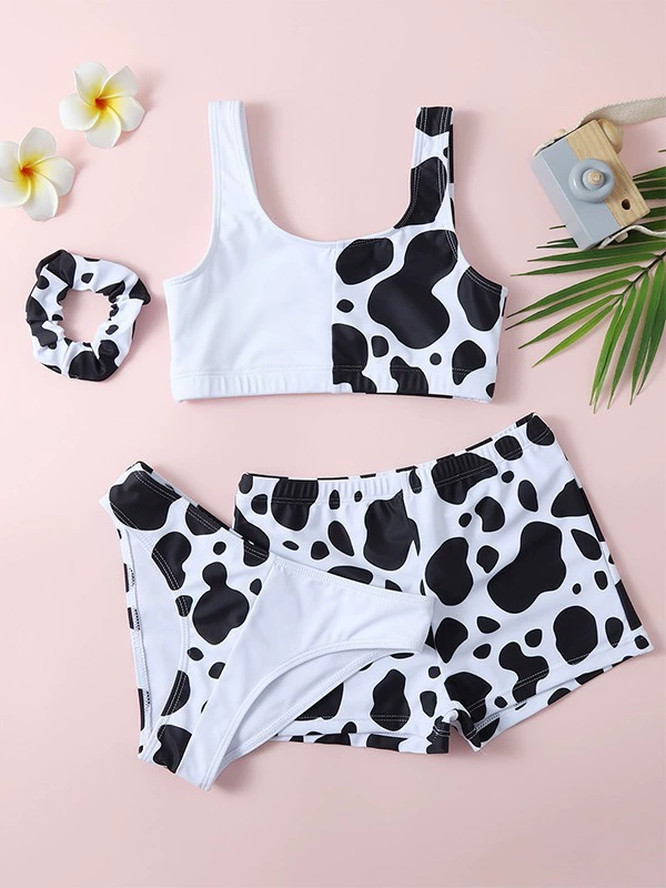 Раздельный купальник, комплект для плавания, европейский стиль, AliExpress, комплект из 3 предметов