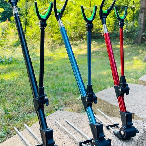 Stainless steel thickened fishing rod turret bracket, dual-purpose fishing bracket, fishing box ground bracket, fishing supplies