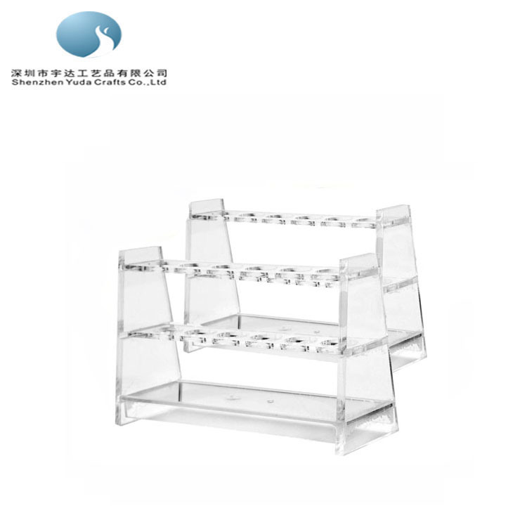 沙井厂家亚克力14x8x15cm离心管架 12孔采血管架透明实验室试管架