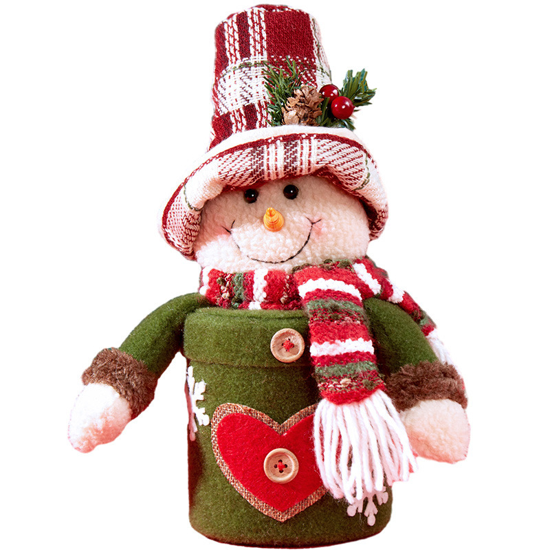 Navidad transfronteriza lata de regalo de alta calidad Papá Noel muñeco de nieve lata de dulces Nochebuena caja de manzana caja de dulces de Navidad