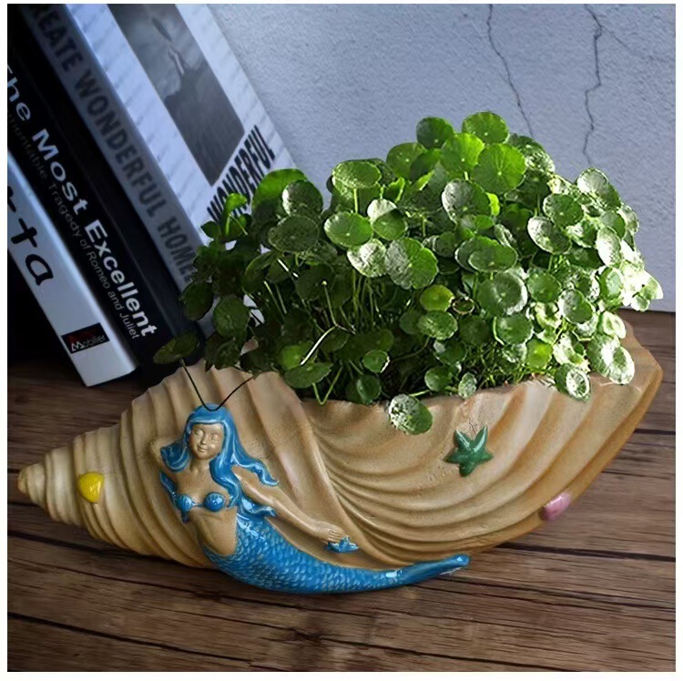 Large Ceramic Breathable Succulent Flower Pot for Hydroponics, Creative Rustic Green Plant Pot for Plants Like Asparagus Fern and Money Grass Large Ceramic Breathable Succulent Flower Pot for Hydroponics, Creative Rustic Green Plant Pot for Plants Like Asparagus Fern and Money Grass