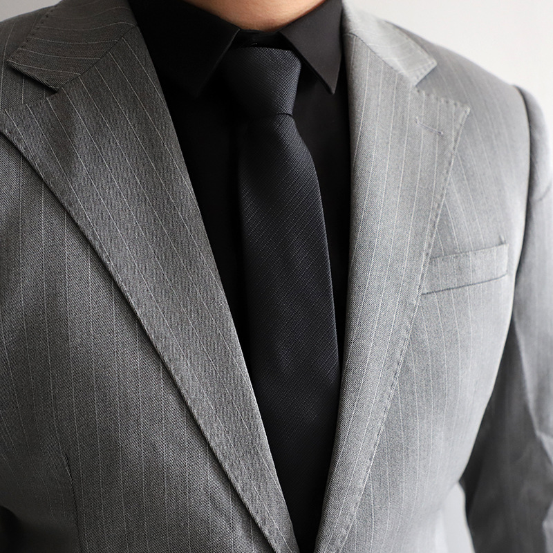 Corbata perezosa de los hombres de estilo coreano ropa formal negocio fácil tire novio mejor hombre boda hombres cremallera corbata fábrica al por mayor