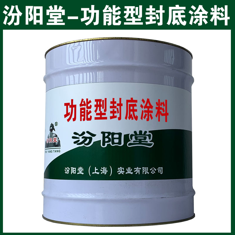 功能型封底涂料，可用腻子刮涂填补基层！功能型封底涂料