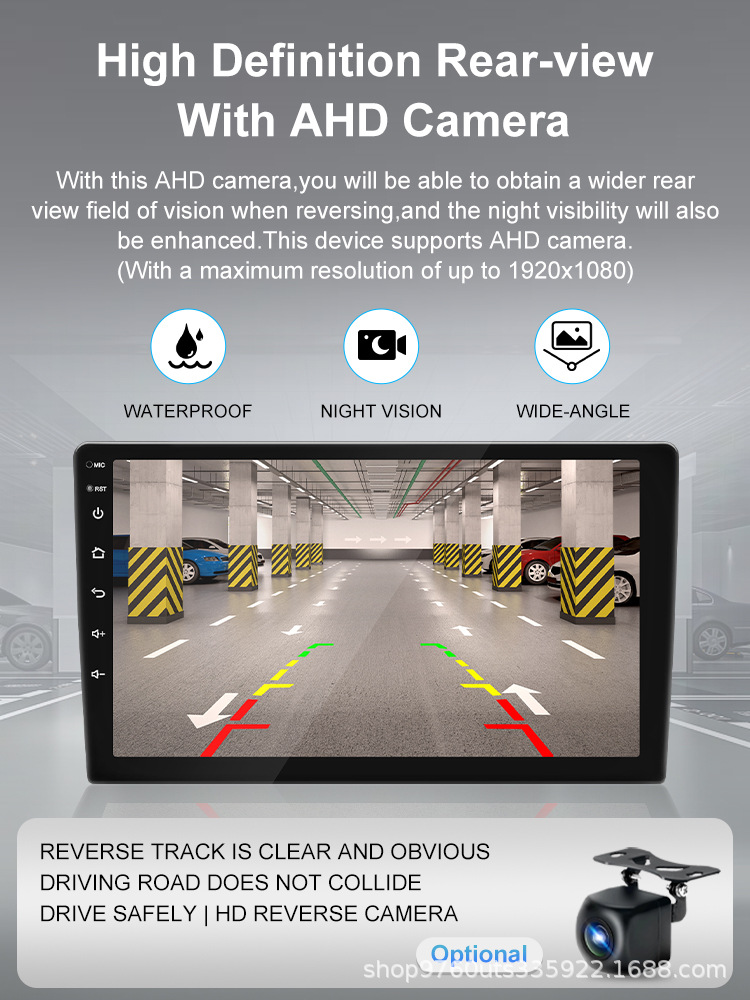 Cross-border 9inch 10inch Dingwei TS105 Android Universal Device 8+128G Reverse Camera Bluetooth MP5 Car Navigation