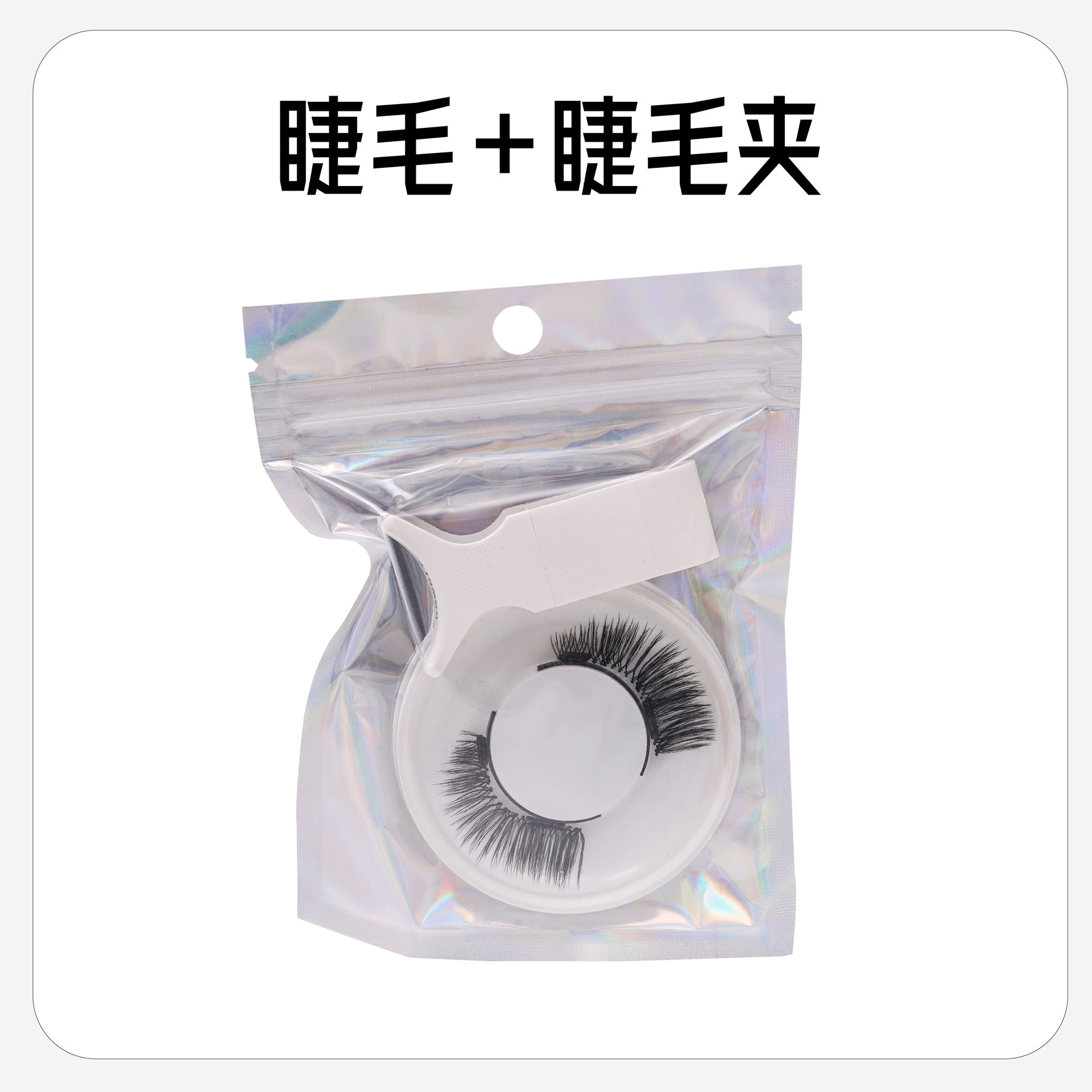 Pestañas postizas de succión magnética Gato Elfo Belleza Pestañas Pestañas Un par de zorros Little Devil Natural Magnet Pestañas 28 simples