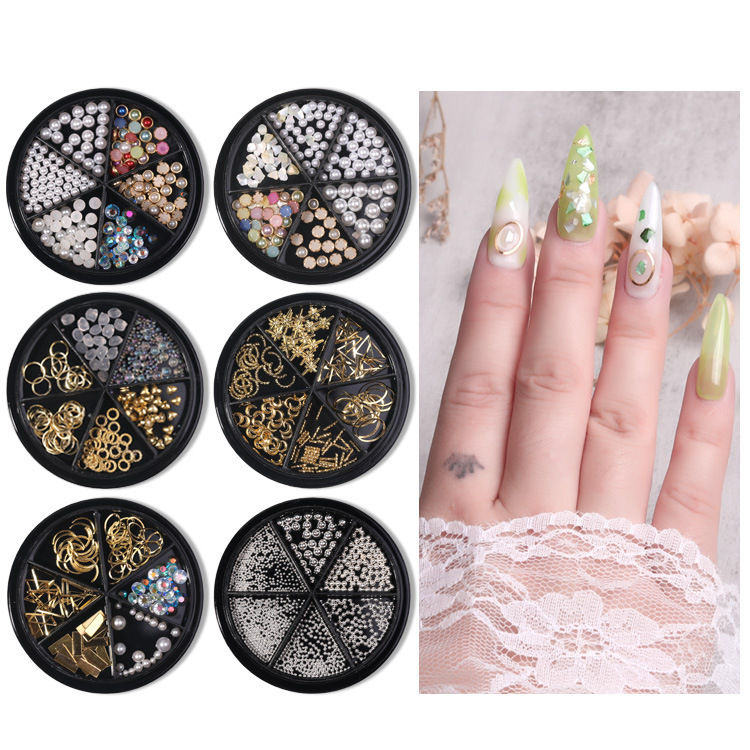 Japanese Nail Jewelry Drill Net Red Color Pearl Drill Hollow Special-Shaped Mixed Drill DIY Nail Decoration Drill Japanese Nail Jewelry Drill Net Red Color Pearl Drill Hollow Special-Shaped Mixed Drill DIY Nail Decoration Drill