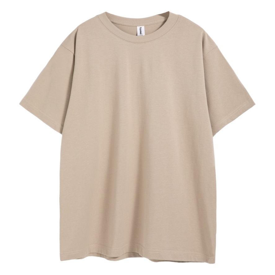 AG260 g 32 camisetas pesadas de algodón puro con hombros caídos, camiseta de manga corta de marca de moda suelta de gran tamaño personalizada