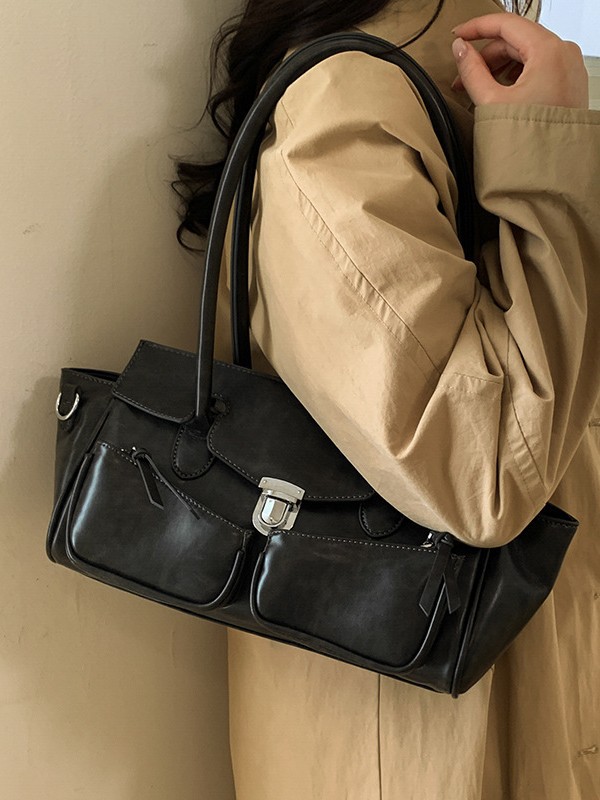 Bolso de mujer transfronterizo nuevo retro bolso de mano gran capacidad de piel de cera de aceite alta sensación de mochila de viaje universal