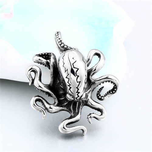 beier foreign trade new stainless steel men's pendant wholesale octopus crab claws squid titanium steel necklace jewelry