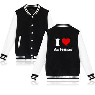 Singer Artemas new academy style hot stamping baseball uniform black and white contrast cardigan coat baseball uniform a batch