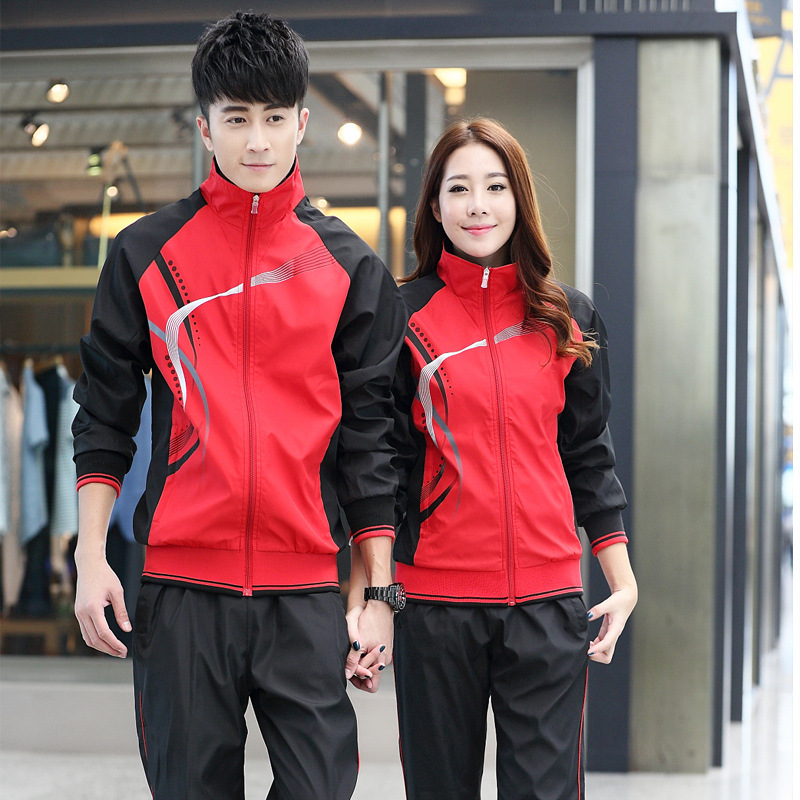 Primavera y otoño parejas deportivas ociosas ropa de moda pantalones recto ropa deportiva para hombres y mujeres uniformes escolares grupos de juego