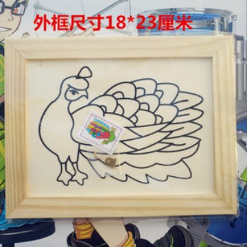 Marco de imagen de arcilla fábrica al por mayor marco de fotos de arcilla para niños pintura hecha a mano creativa DIY tridimensional Marco de arcilla para niños