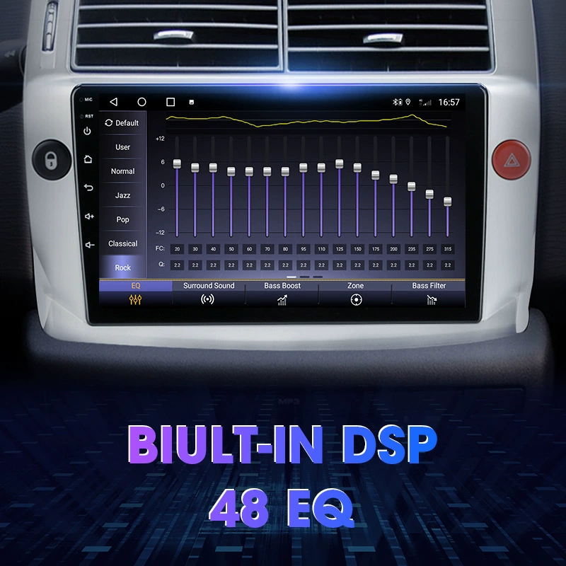 [2 Din Android 12 с возможностью быстрой замены C4 C-Triomphe Quatre]