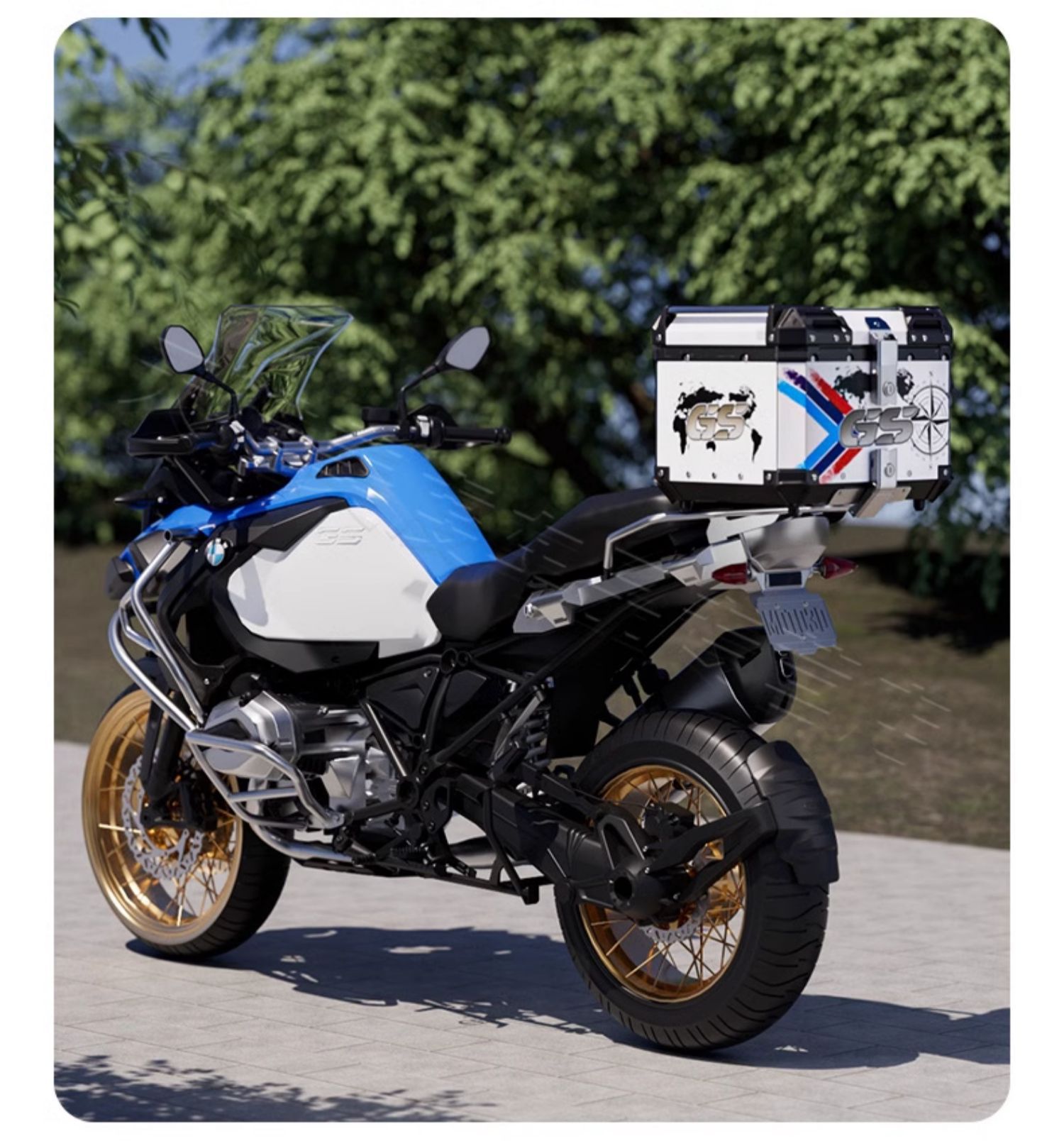 Motorcycle Aluminum Alloy Tail Box Large Capacity Trunk Scooter Luggage Large Universal Tool Box Tail Box